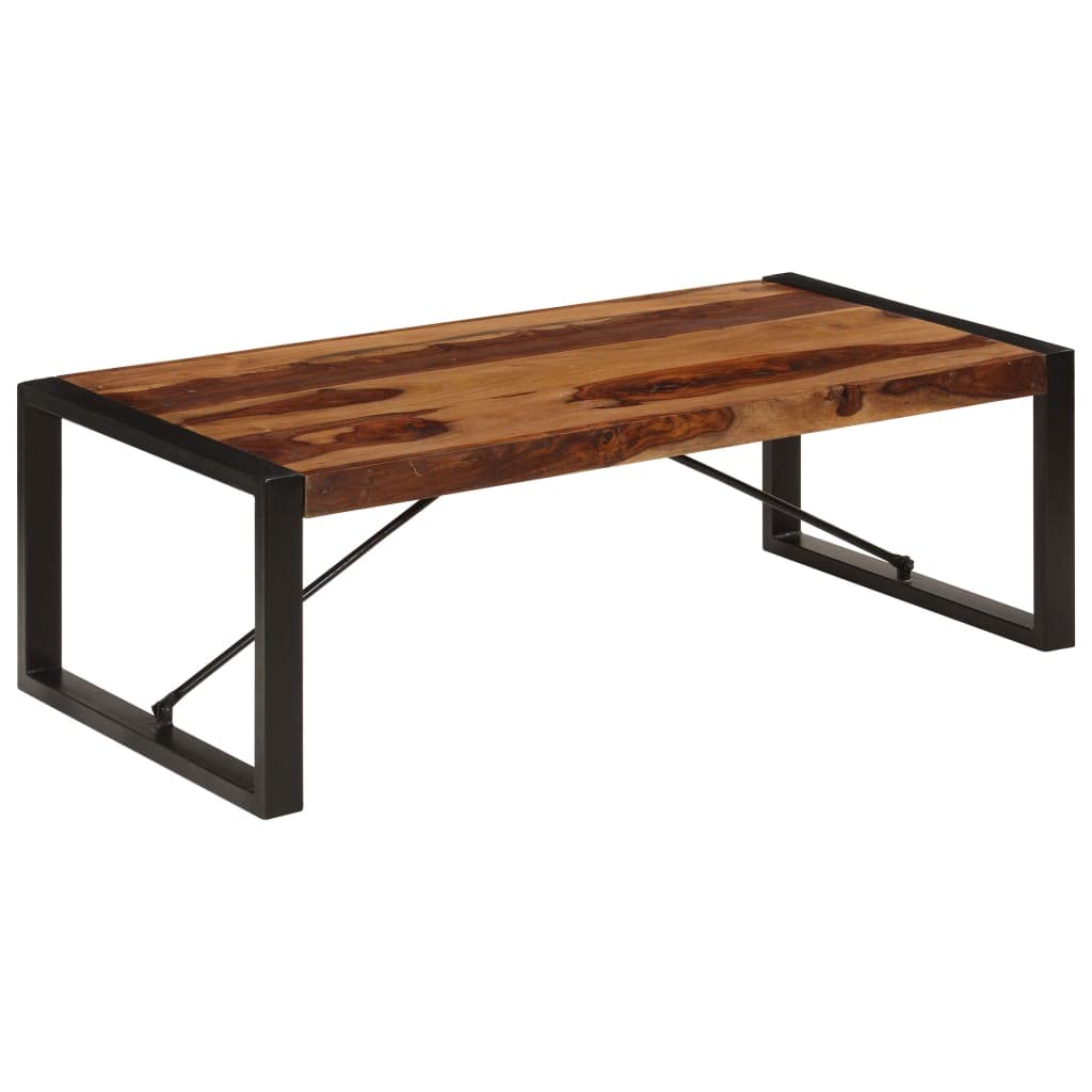 Square Rustic Solid Sheesham Wood Coffee Table O751