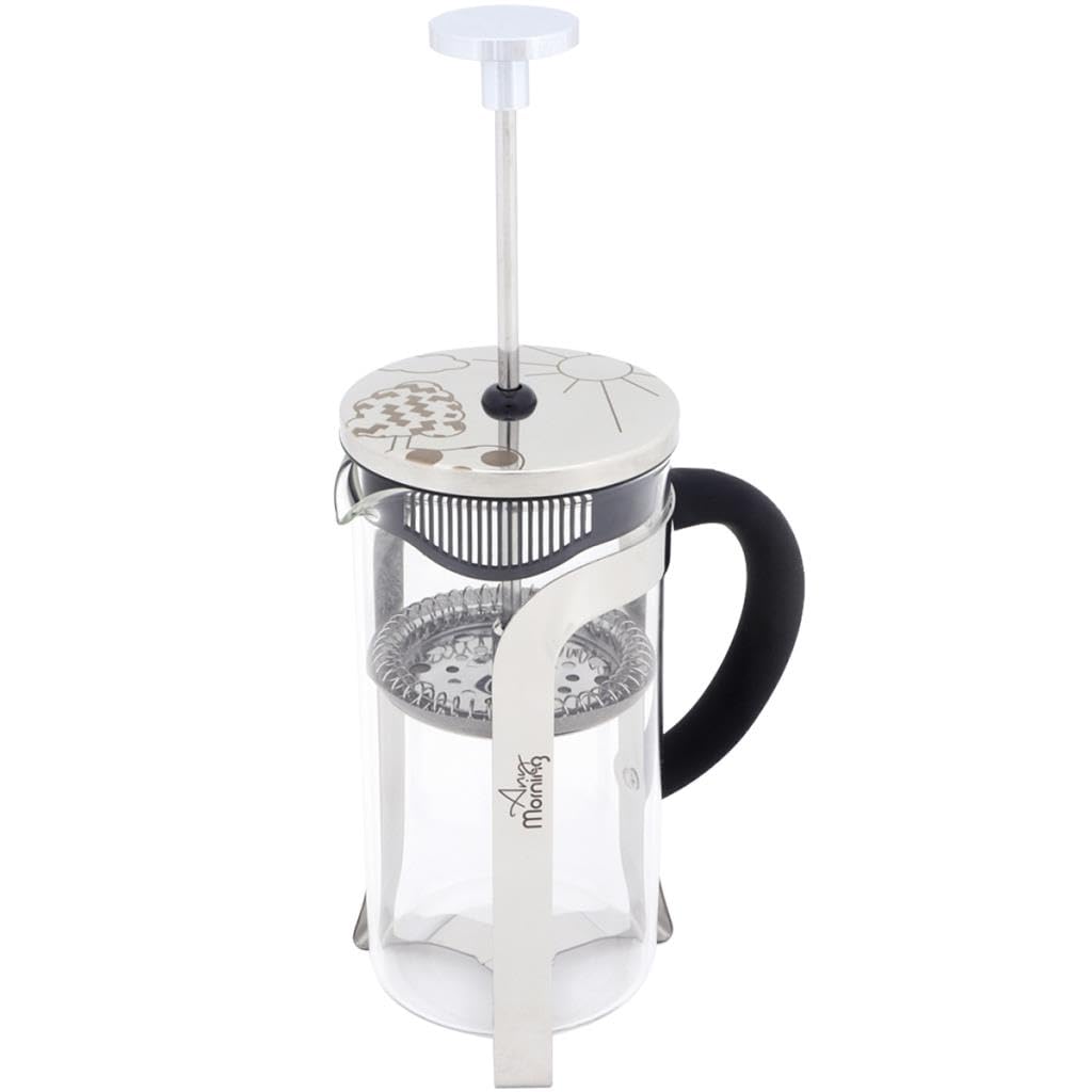 French Press Coffee Maker 20 oz Borosilicate Glass Stainless Steel E501005