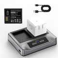 2-Pack Rechargeable Batteries with Charging Station J872