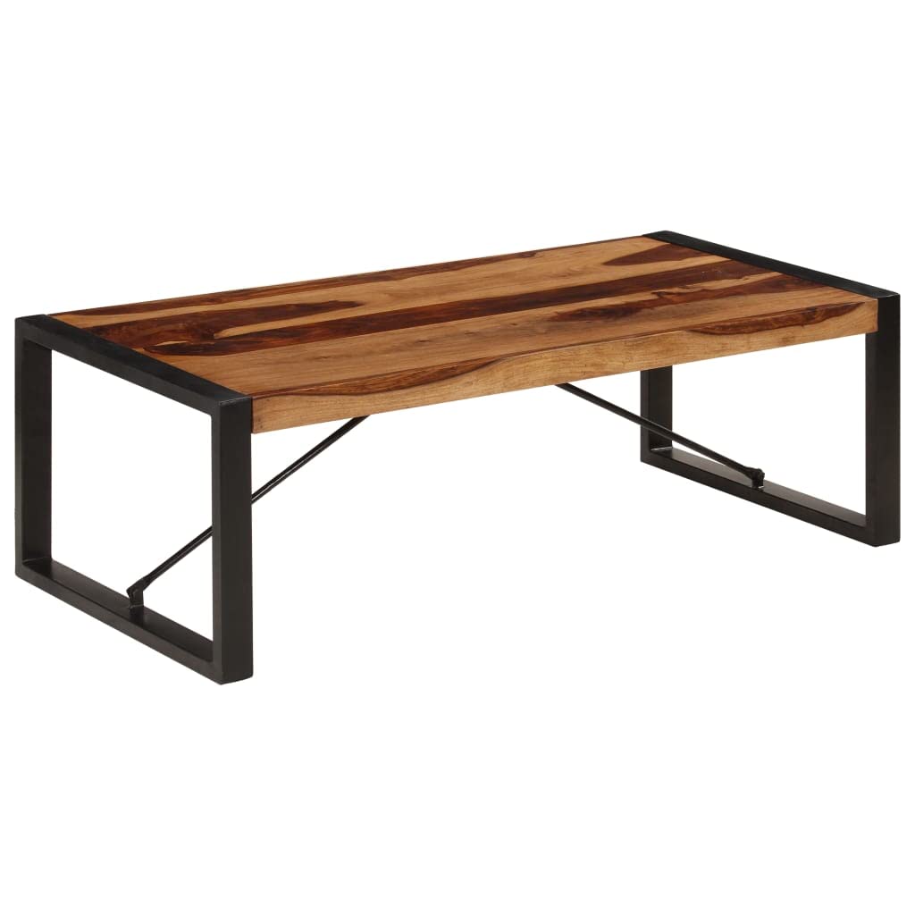 Square Rustic Solid Sheesham Wood Coffee Table O751
