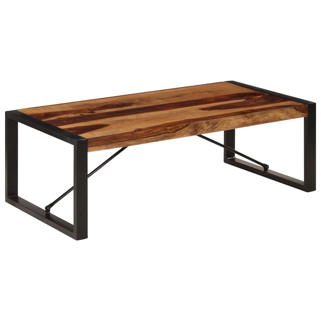 Square Rustic Solid Sheesham Wood Coffee Table O751