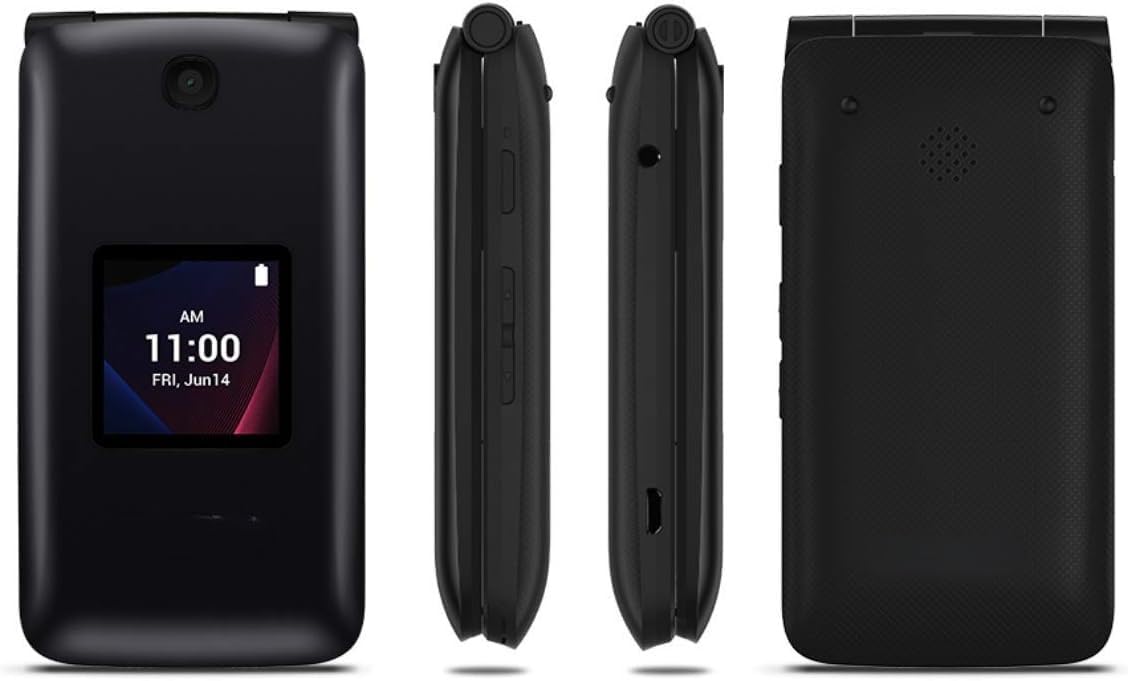 4G LTE Flip Phone Black Q3822