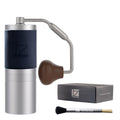 Manual Coffee Grinder Silver Stainless Steel Conical Burr A97933