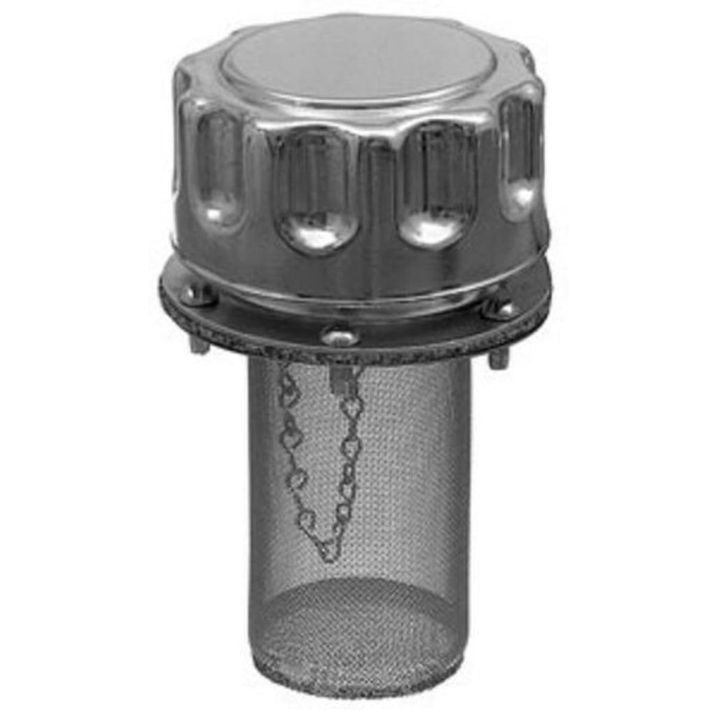 Chrome Hydraulic Filler-Strainer Breather Cap Z6575