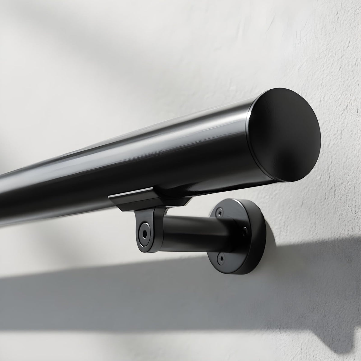 6FT Aluminum Handrail Kit Matte Black T390693
