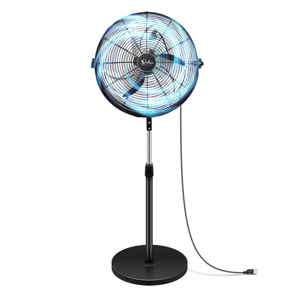 20 Inch 3-Speed High Velocity Metal Pedestal Standing Fan D24952