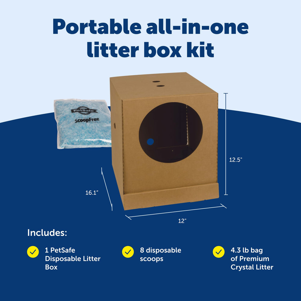Disposable Litter Box, Fresh Scent, 4.3Lb Bag Y33979