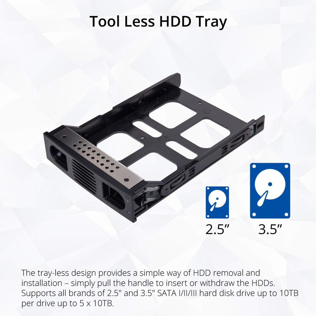 8 Bay Tool Less Hot Swap 2.5" 3.5" SATA USB 3.0 Enclosure B471633