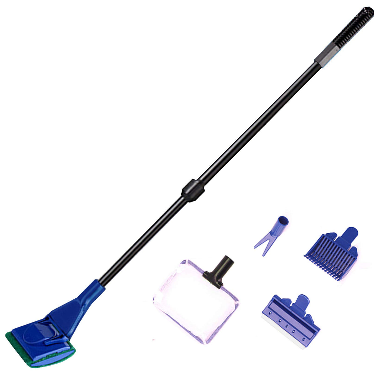 5 In 1 Aquarium Cleaning Tools Kit with Adjustable Length Rod K745