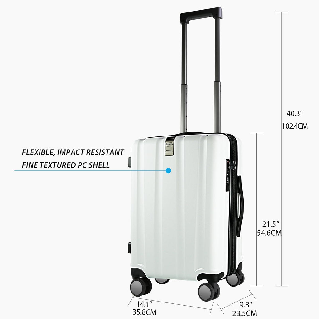 Carry On Luggage 20-Inch White K96491