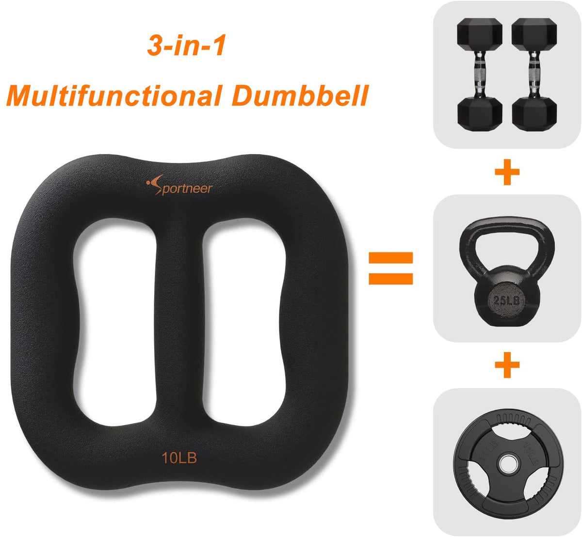 10 lbs Ring-Shaped Dumbbell V8947