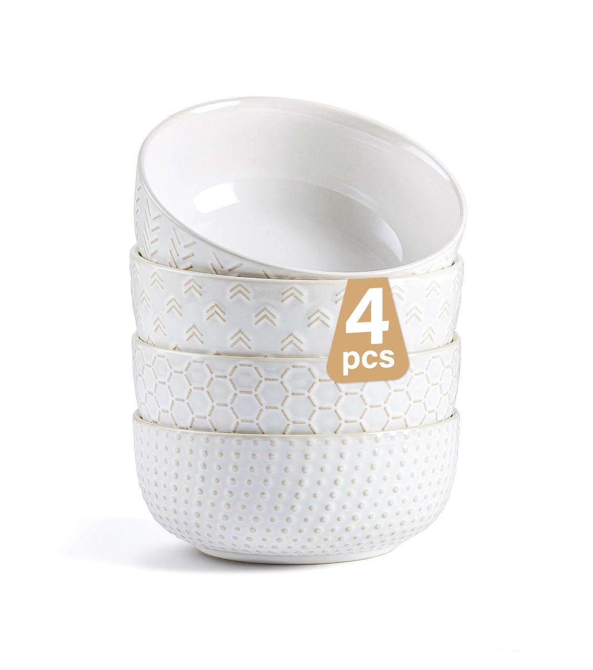 26 oz Ceramic Cereal Bowls Set of 4 R2456
