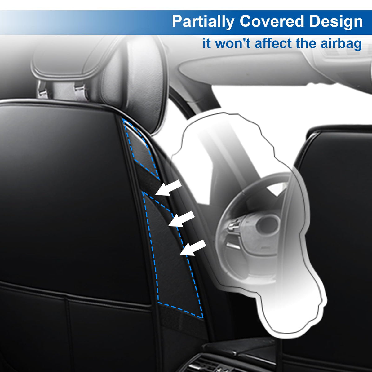 Waterproof Car Seat Covers Set of 5 T2876