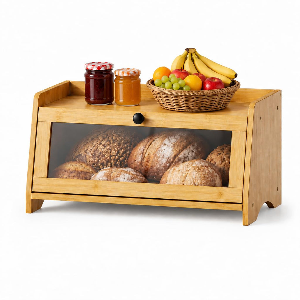 Bread Box with Top Shelf, 1 Tier Q547899