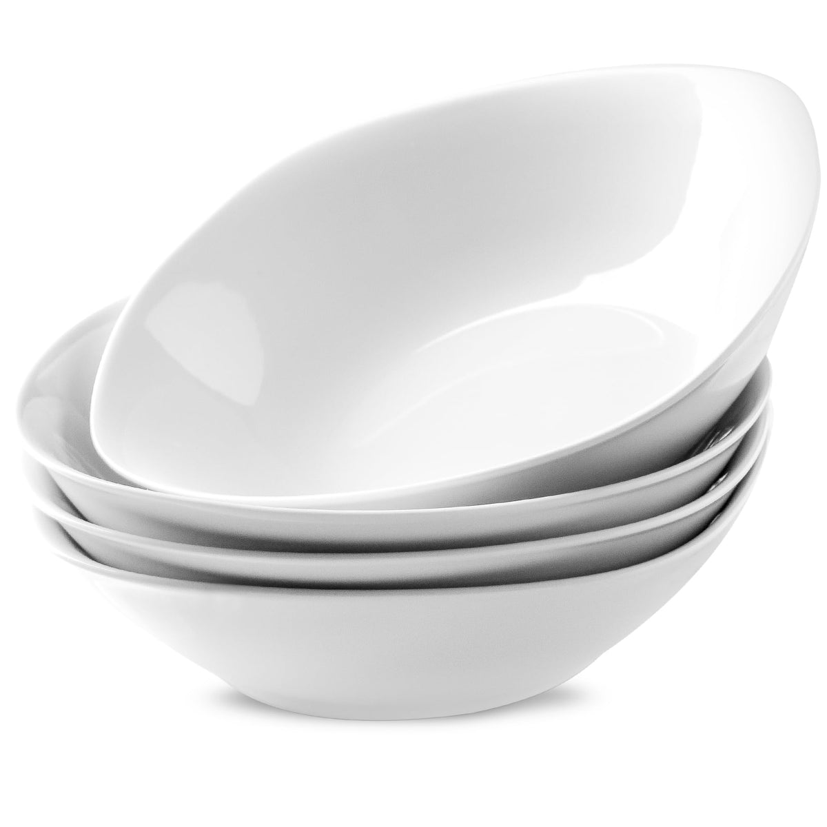 4 Pc 35 oz Porcelain Pasta Bowls V450
