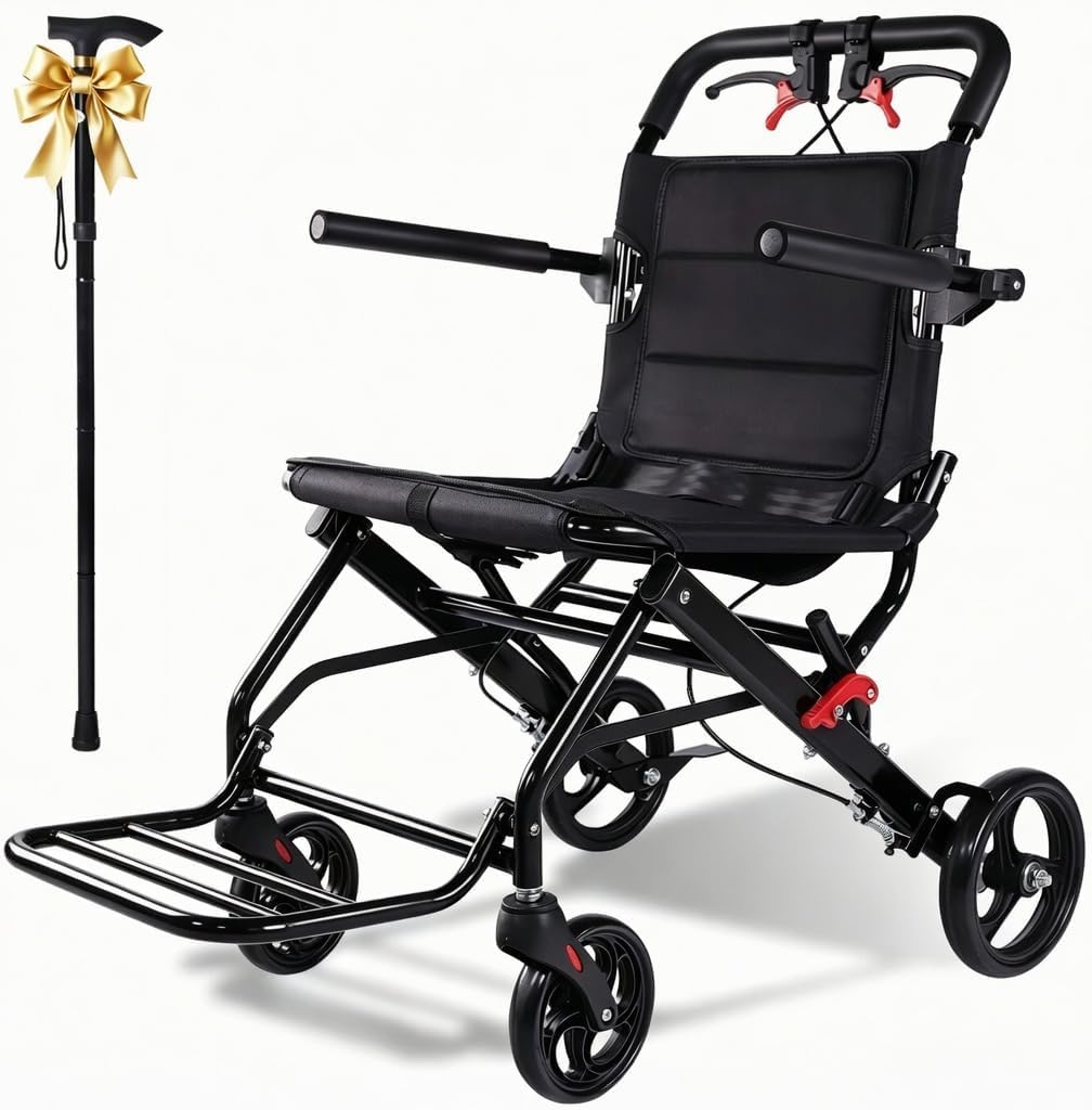 Lightweight Foldable Transport Wheelchair A1238
