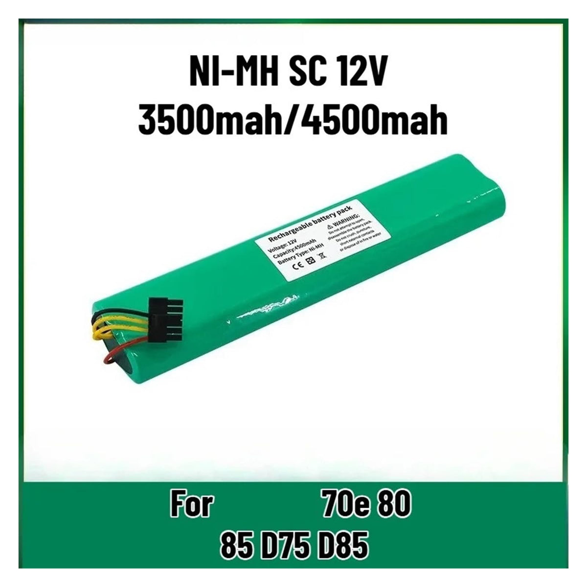 12V Ni-Mh Rechargeable Replacement Battery X8438