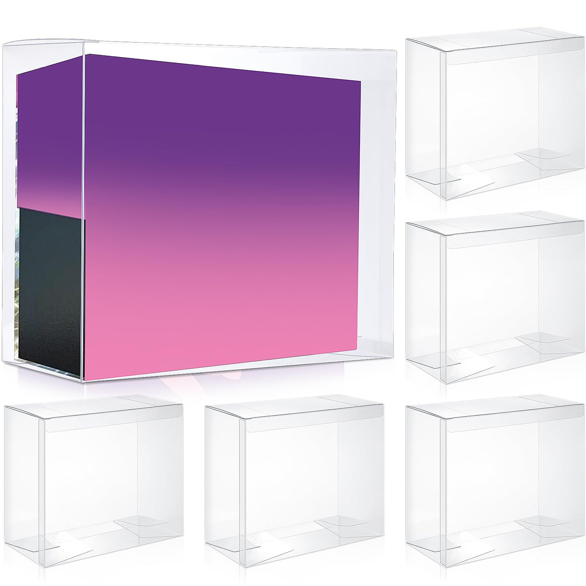 6 Pack Clear Cases J574680
