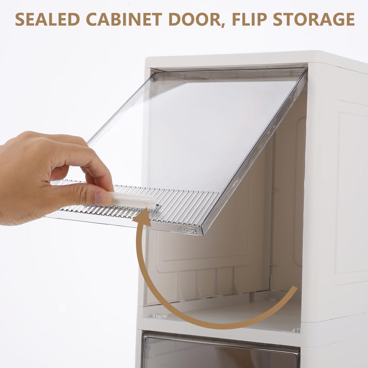 Narrow 3 Tier Bathroom Storage Cabinet with Wheels Z82593