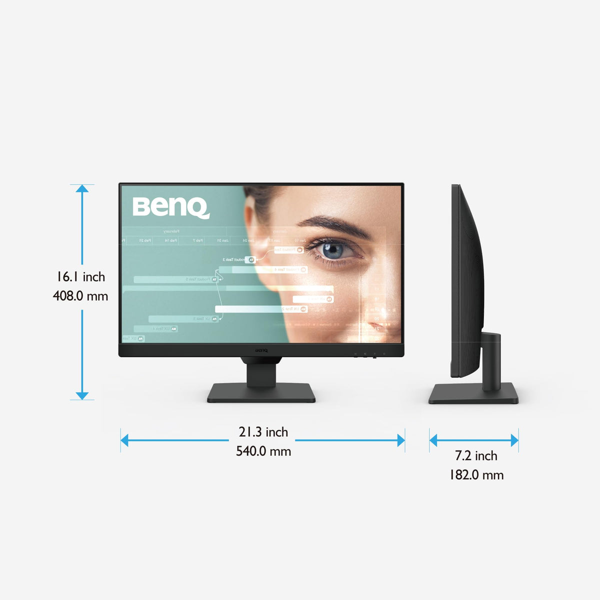 24" FHD 100Hz IPS Computer Monitor with Speakers F755773