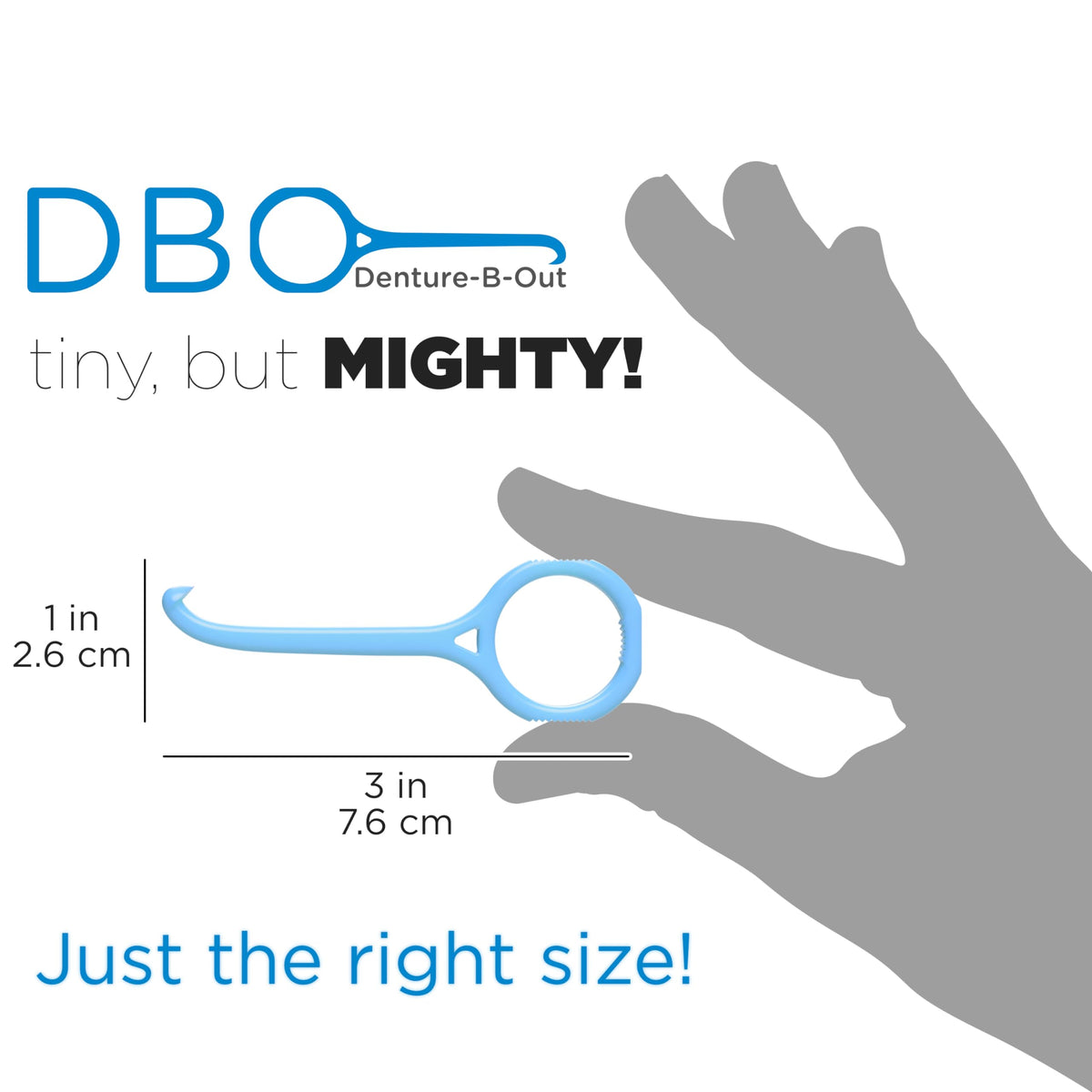 Blue 2 Pack Denture Removal Tool P34309
