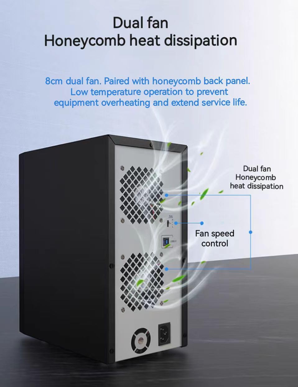 8 Bay Tool Less Hot Swap 2.5" 3.5" SATA USB 3.0 Enclosure B471633