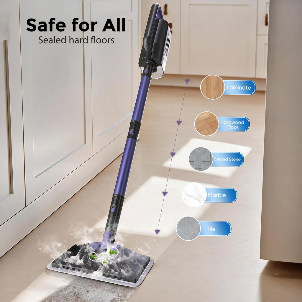 6-in-1 Lightweight Steam Mop with 23FT Cable U256887