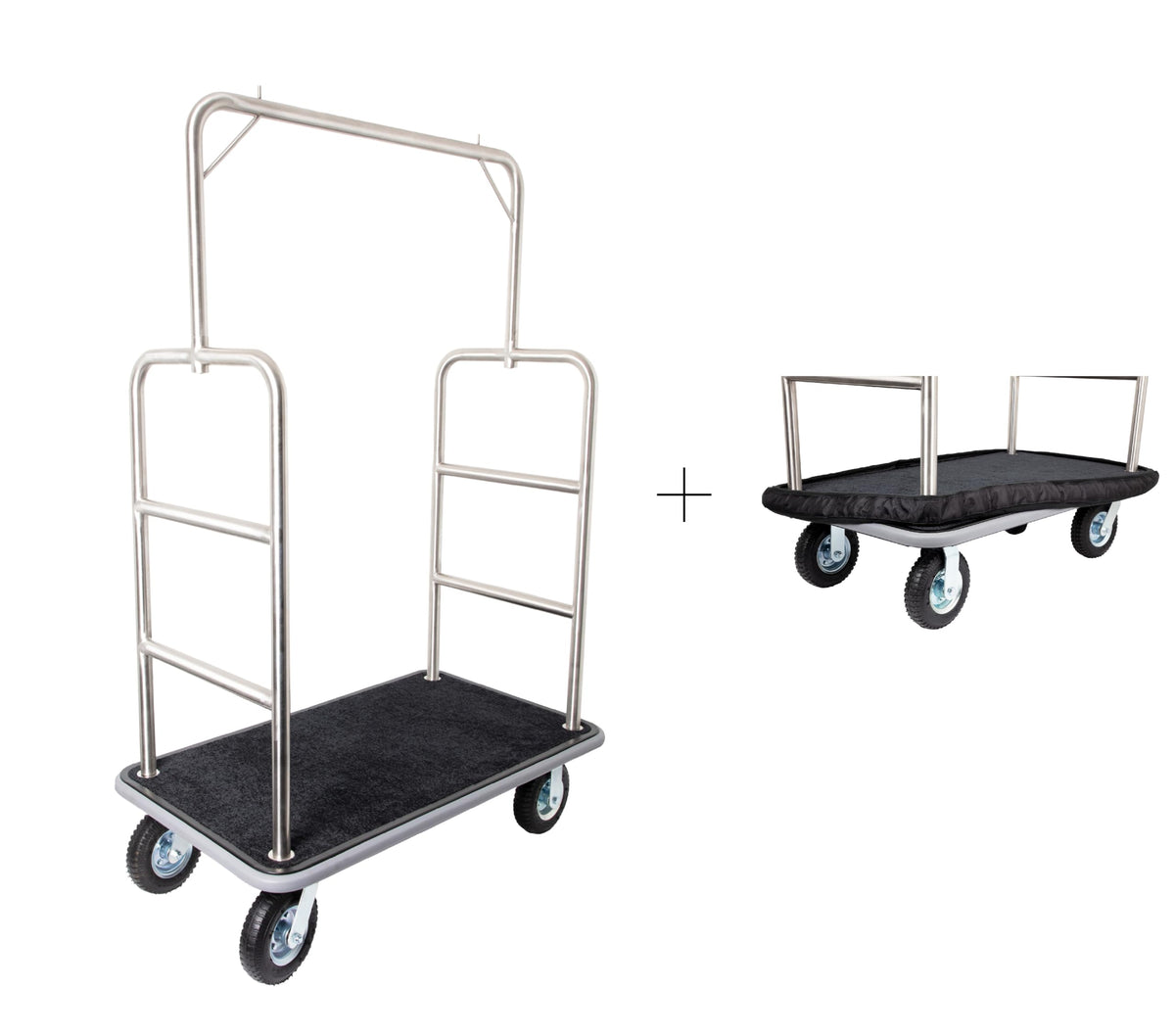 Stainless Steel Luggage Cart 1200 lb Capacity R850166