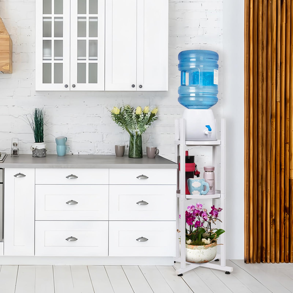 White 5 Gallon Water Dispenser Stand T627