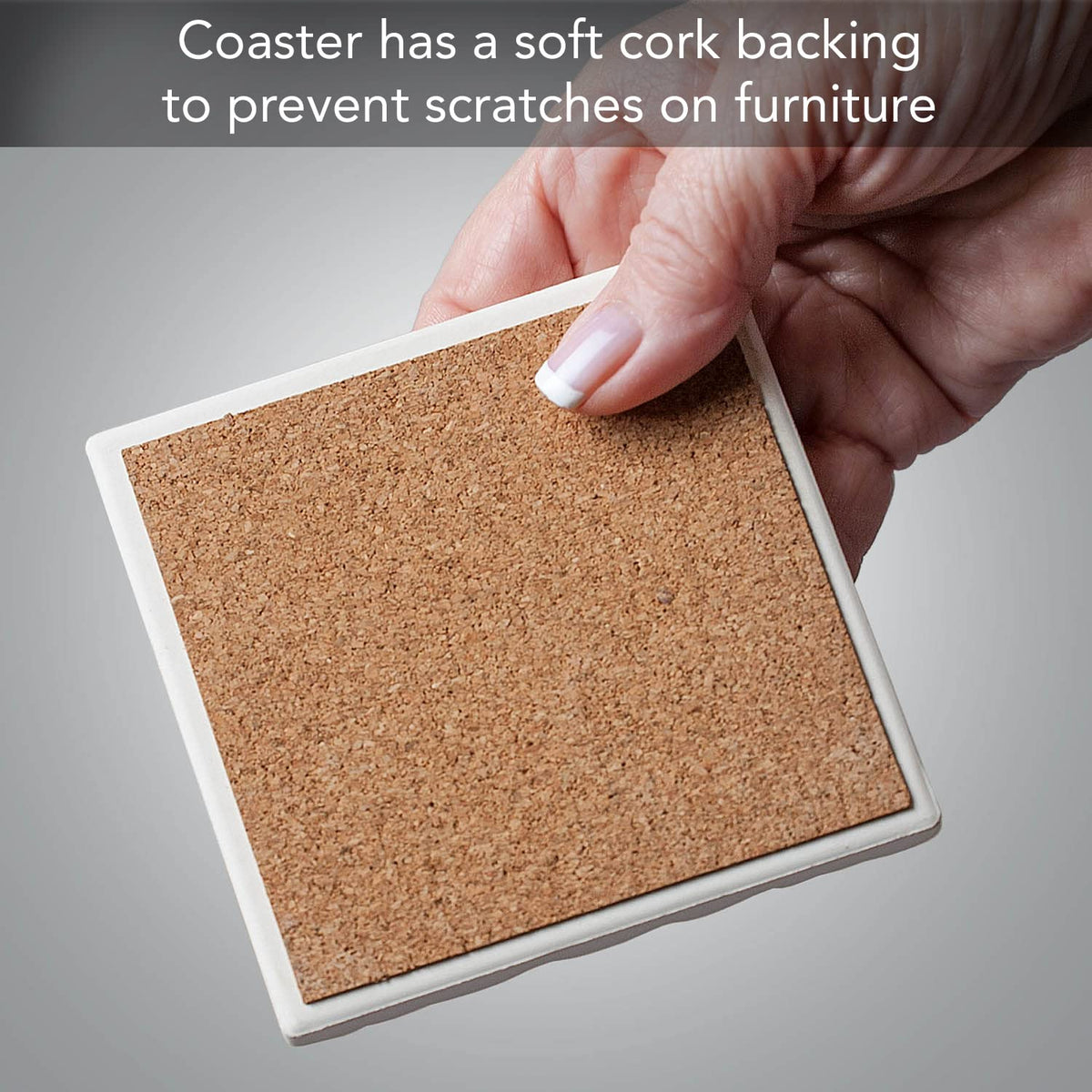 Absorbent Stone Coasters, Set of 4 V6578