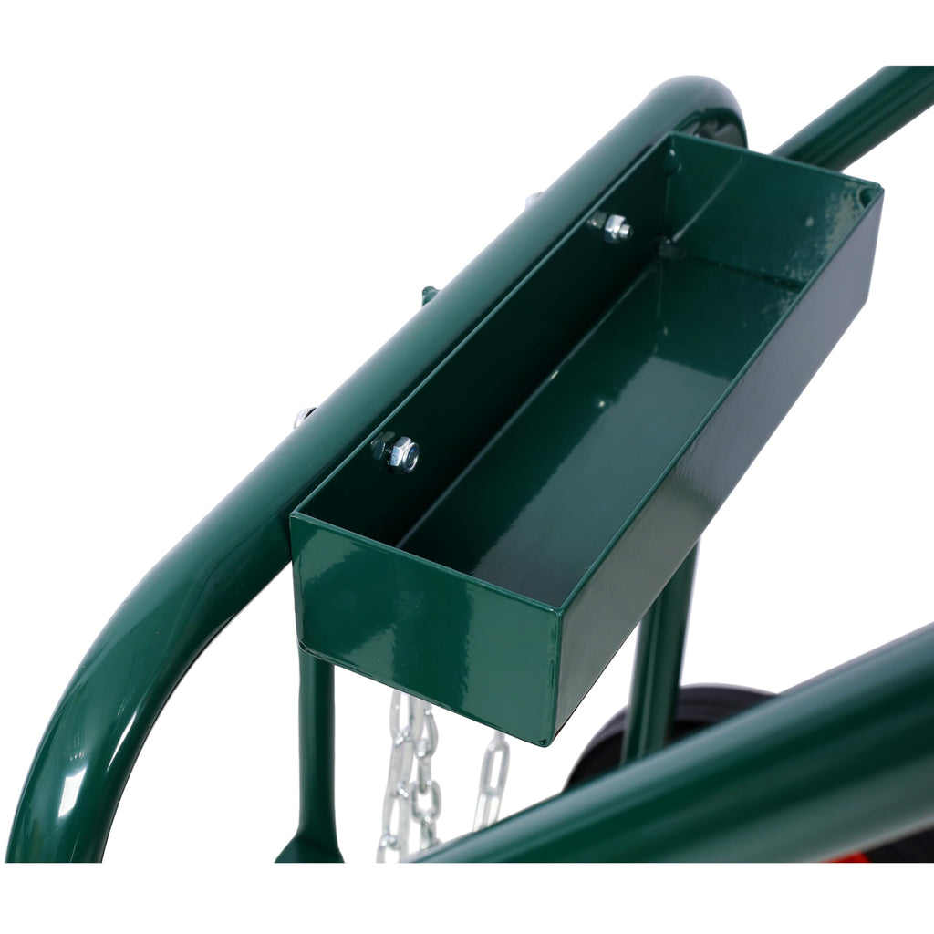440 lb Capacity Welding Cylinder Hand Truck with 10-Inch Solid Rubber Wheels S36433