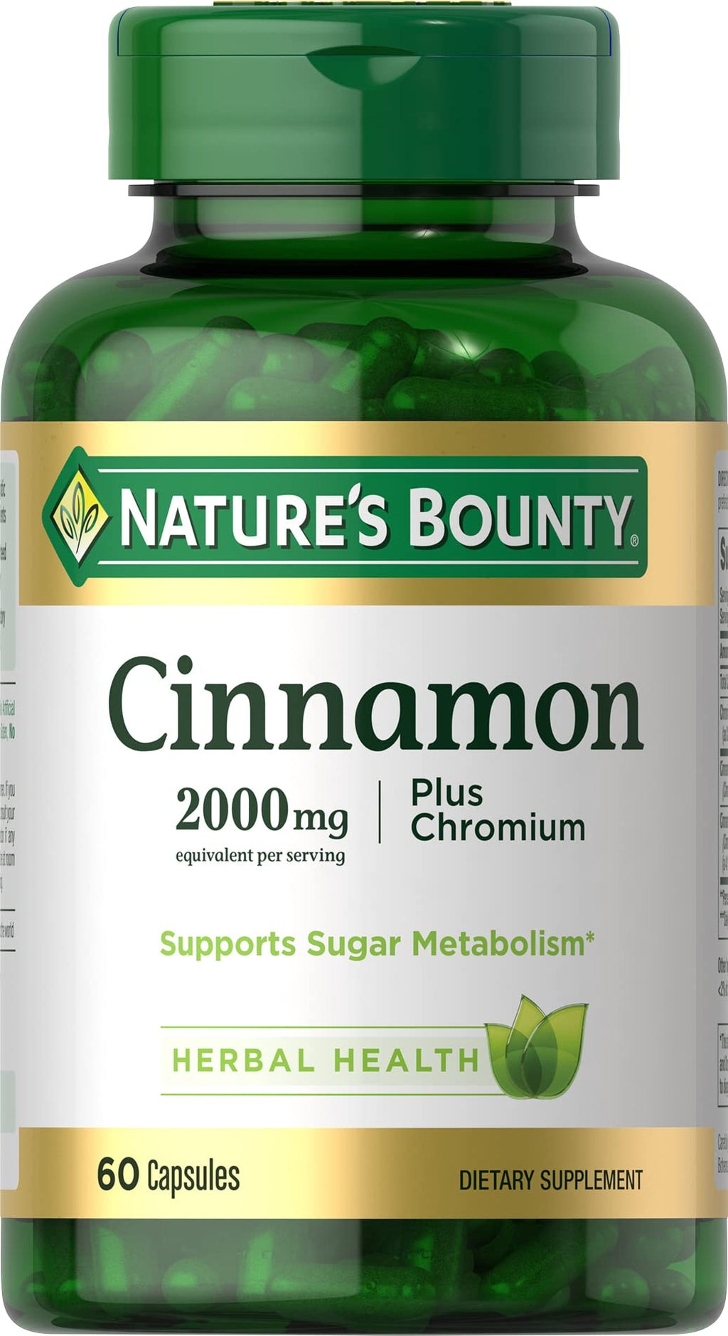 Cinnamon 2000mg Plus Chromium 60 Capsules G3569