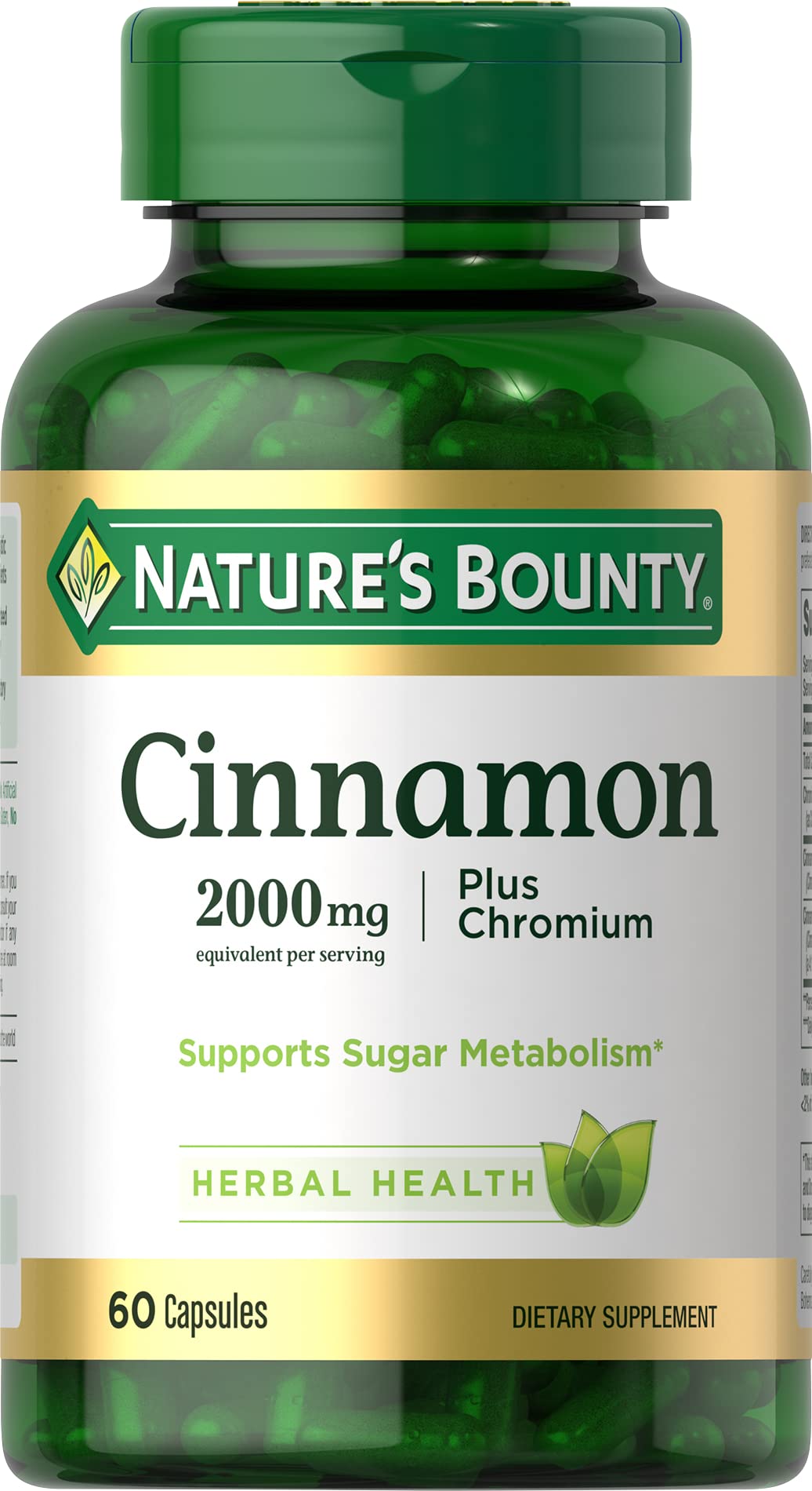 Cinnamon 2000mg Plus Chromium 60 Capsules G3569