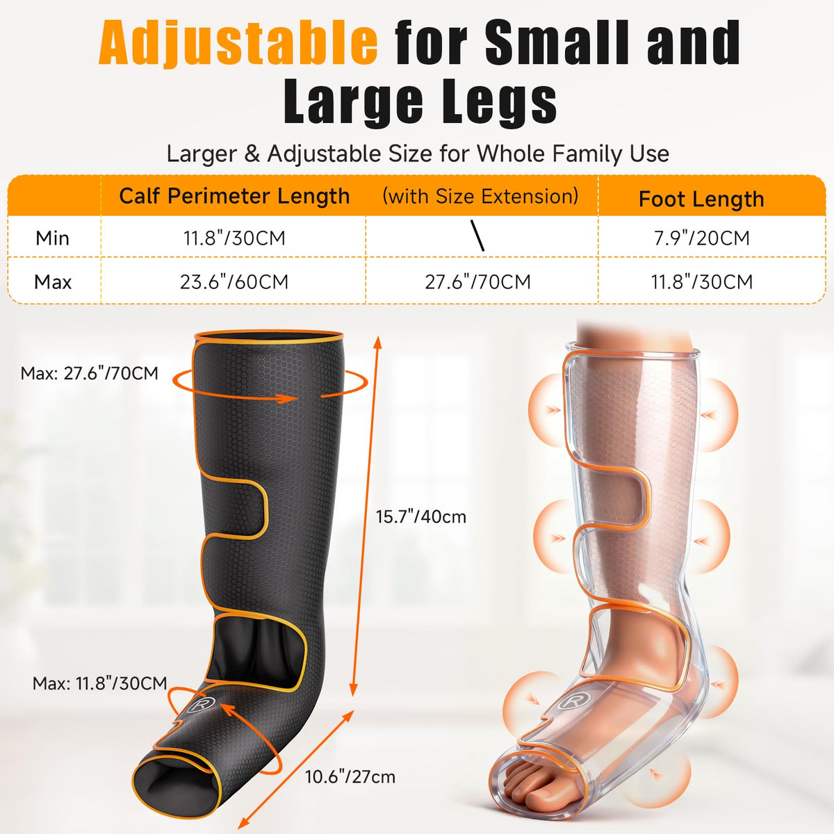 Leg Compression Massager with Heat S9302