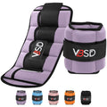 Adjustable Ankle Weights 10lb 1 Pair Lavender R4556