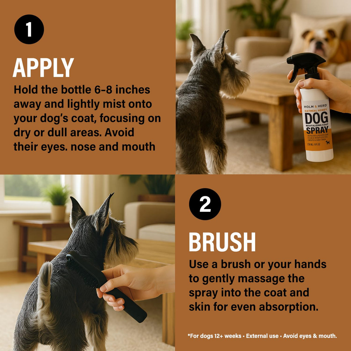 Oatmeal Honey Dog Deodorizing Spray T7220