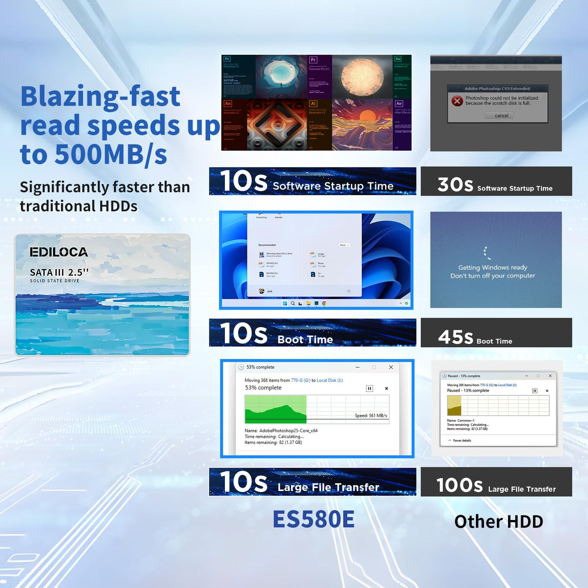 120GB 2.5" SATA III Internal Solid State Drive K7669