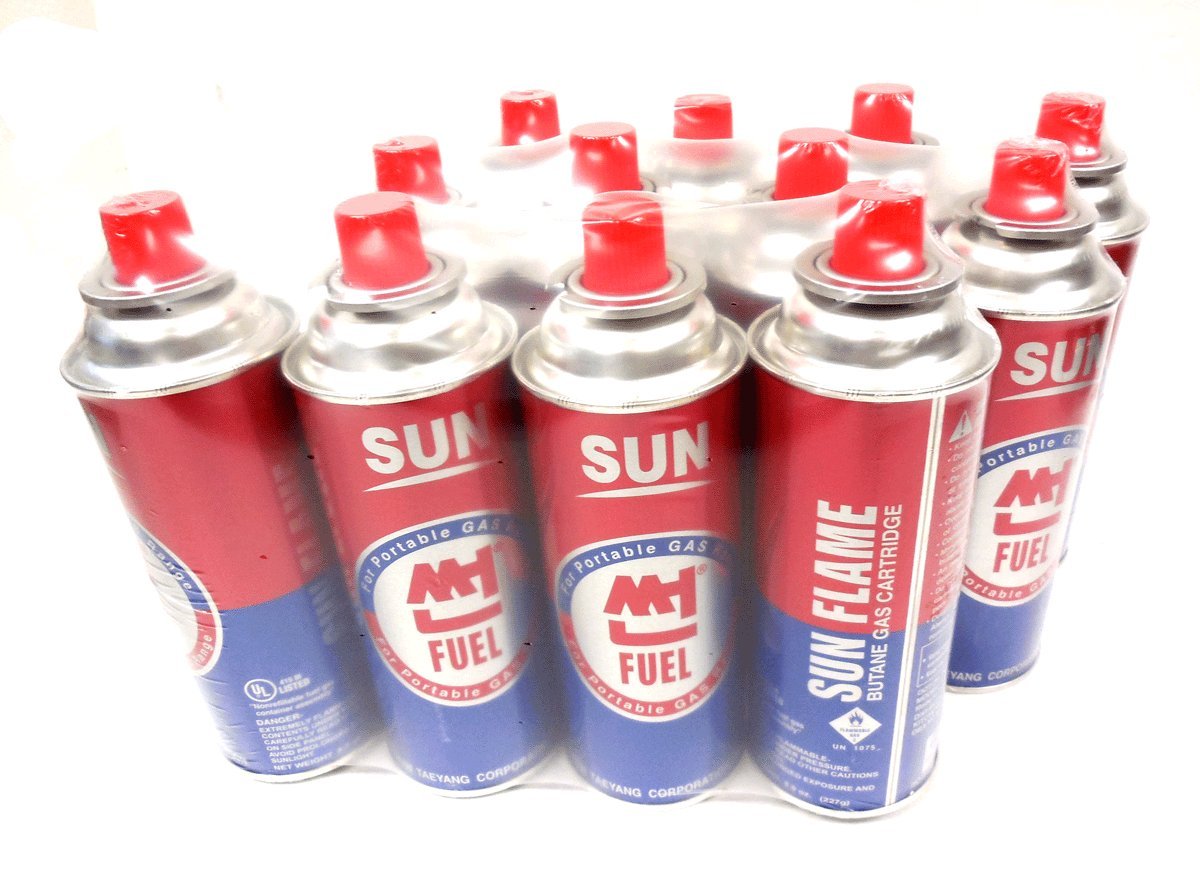 12 Cans Butane Gas Cartridge Q5057