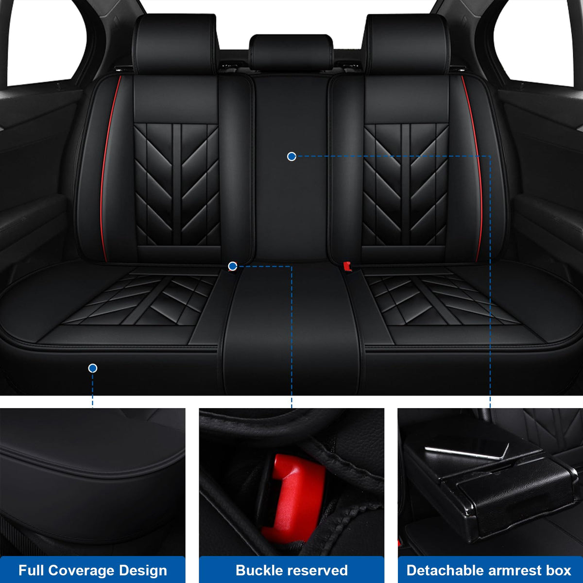 Waterproof Car Seat Covers Set of 5 T2876