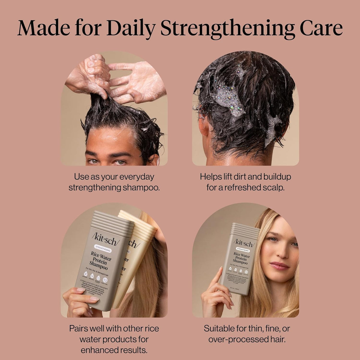 Rice Water Shampoo & Coconut Oil Conditioner Set 12 oz H16924