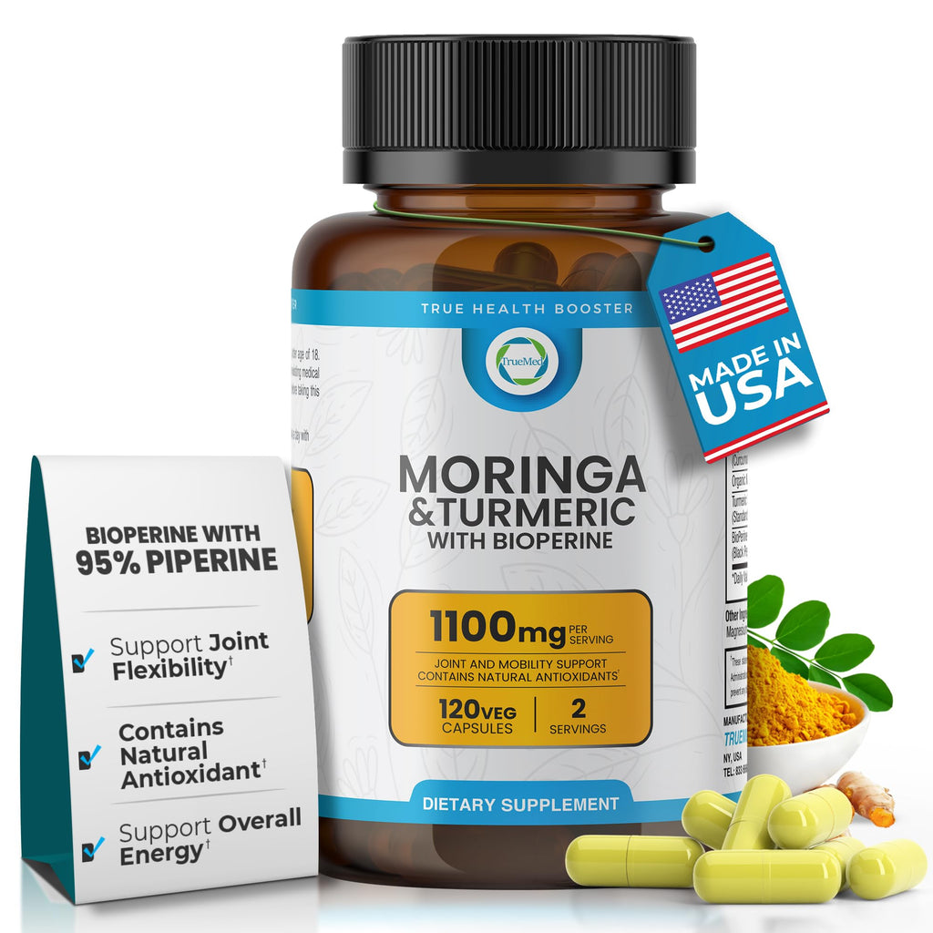 Moringa Turmeric Bioperine Supplement 120CT D1608