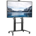Aluminum Mobile TV Cart for 32 to 120 inch Screens up to 308 lbs, Black J914