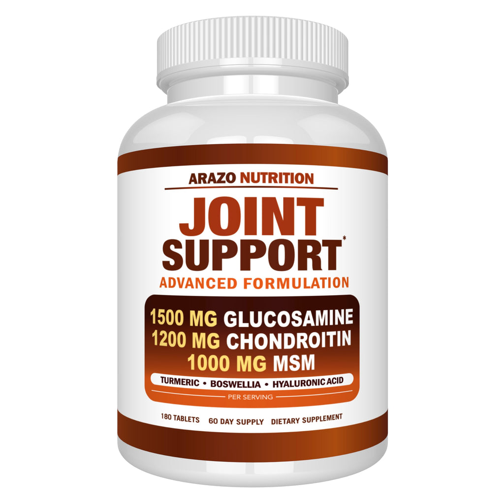 Glucosamine Chondroitin Turmeric MSM Boswellia Joint Support Supplement 180 Tablets R7638