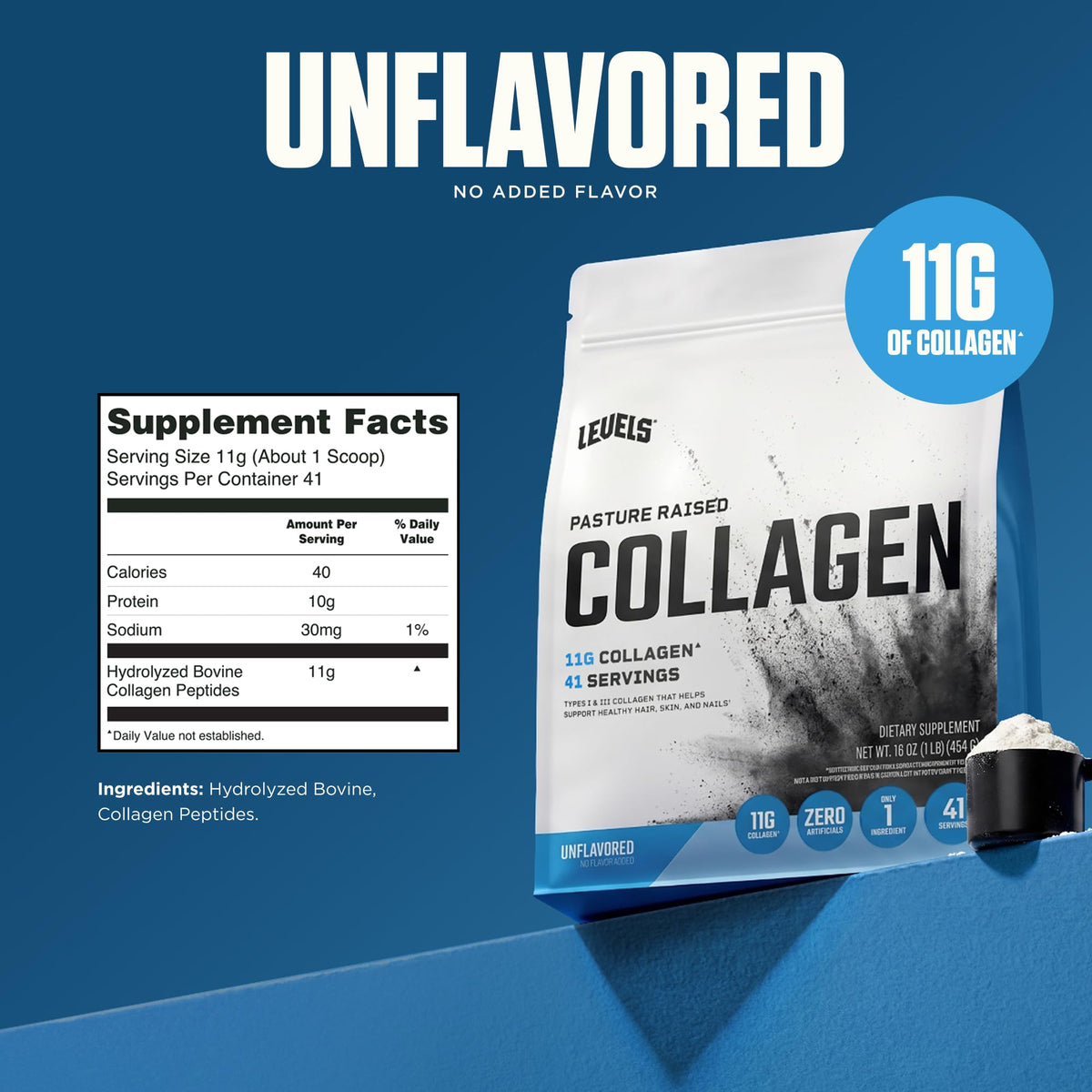 Collagen Peptides Unflavored 1LB W435074