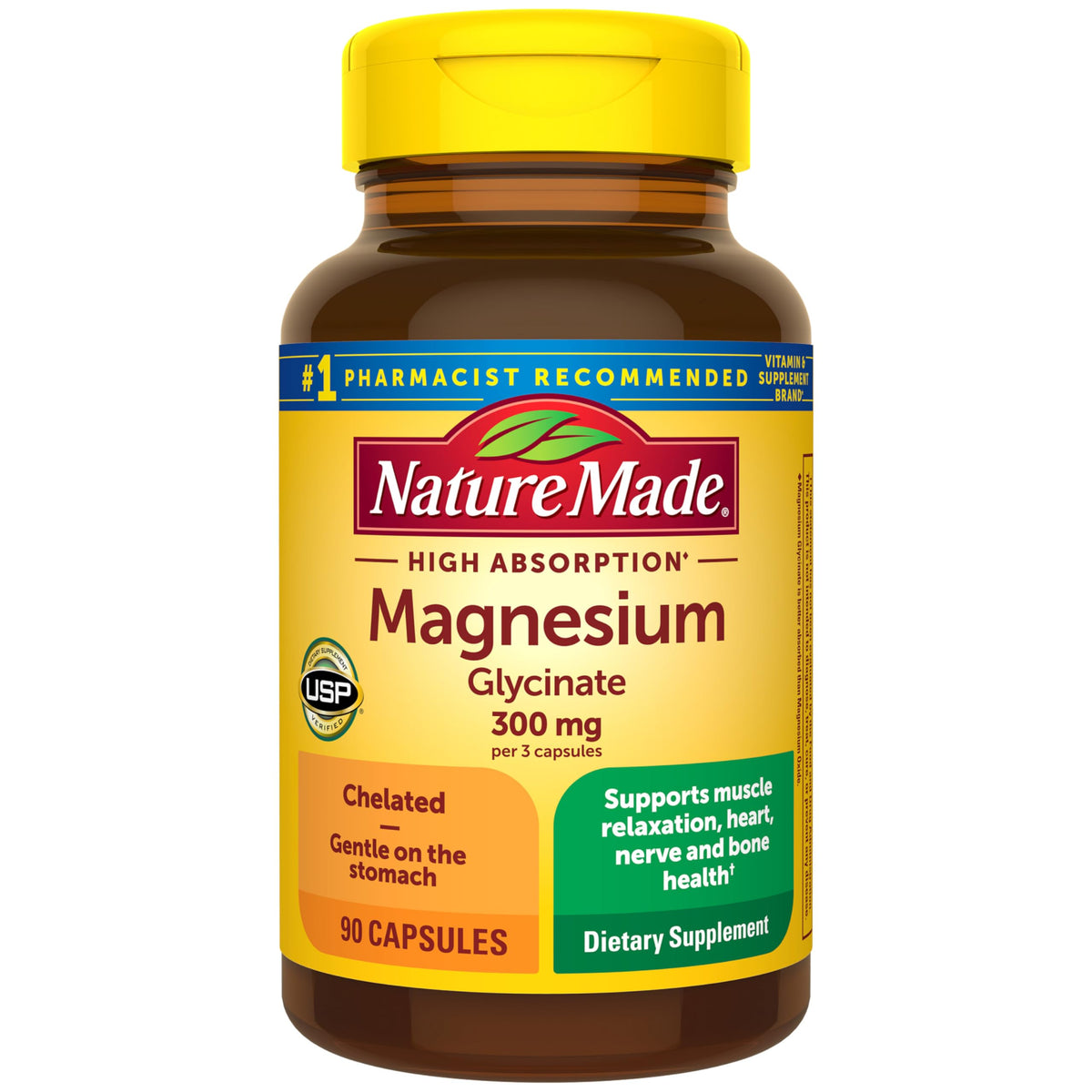 Magnesium Glycinate 300 mg 90 Capsules I625619