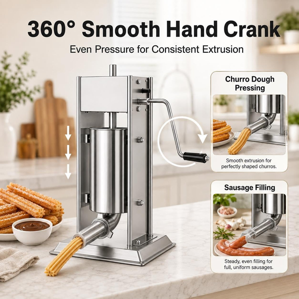 3L Sausage Stuffer and Churro Machine T522