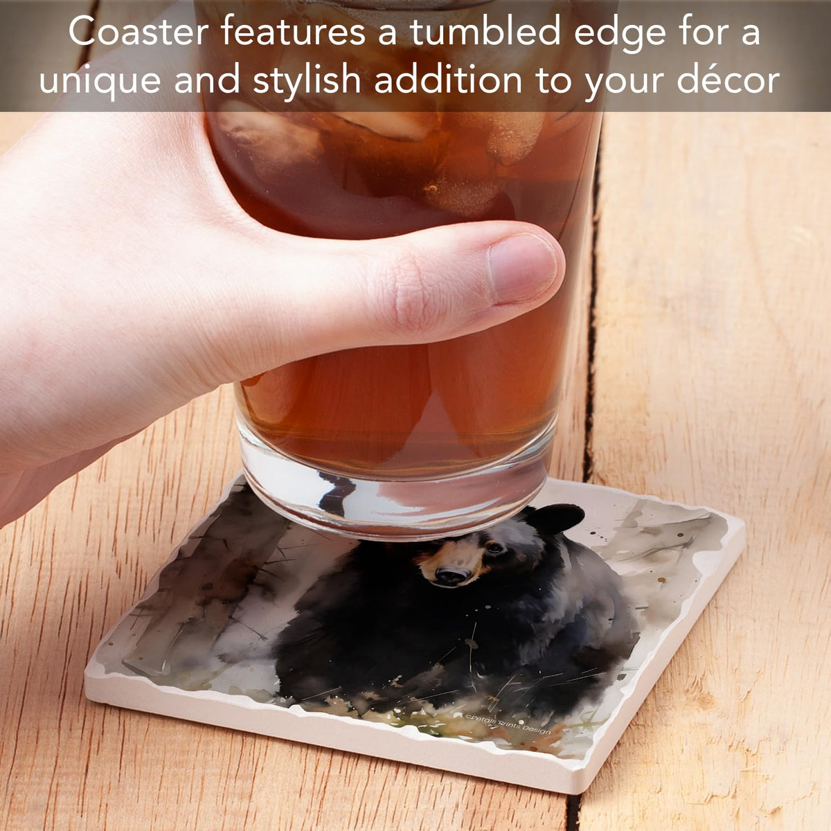 Absorbent Stone Coasters, Set of 4 V6578