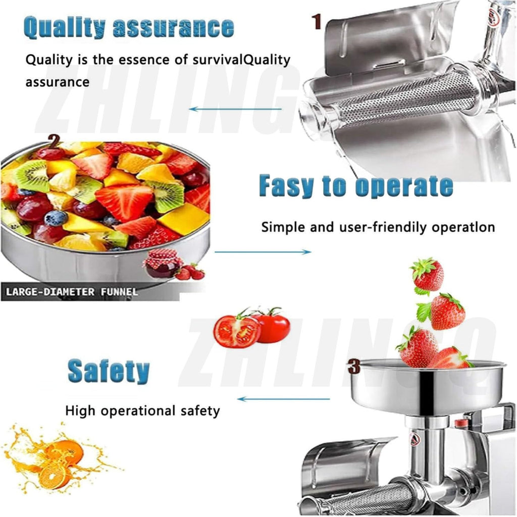 450W Stainless Steel Electric Tomato Strainer O265
