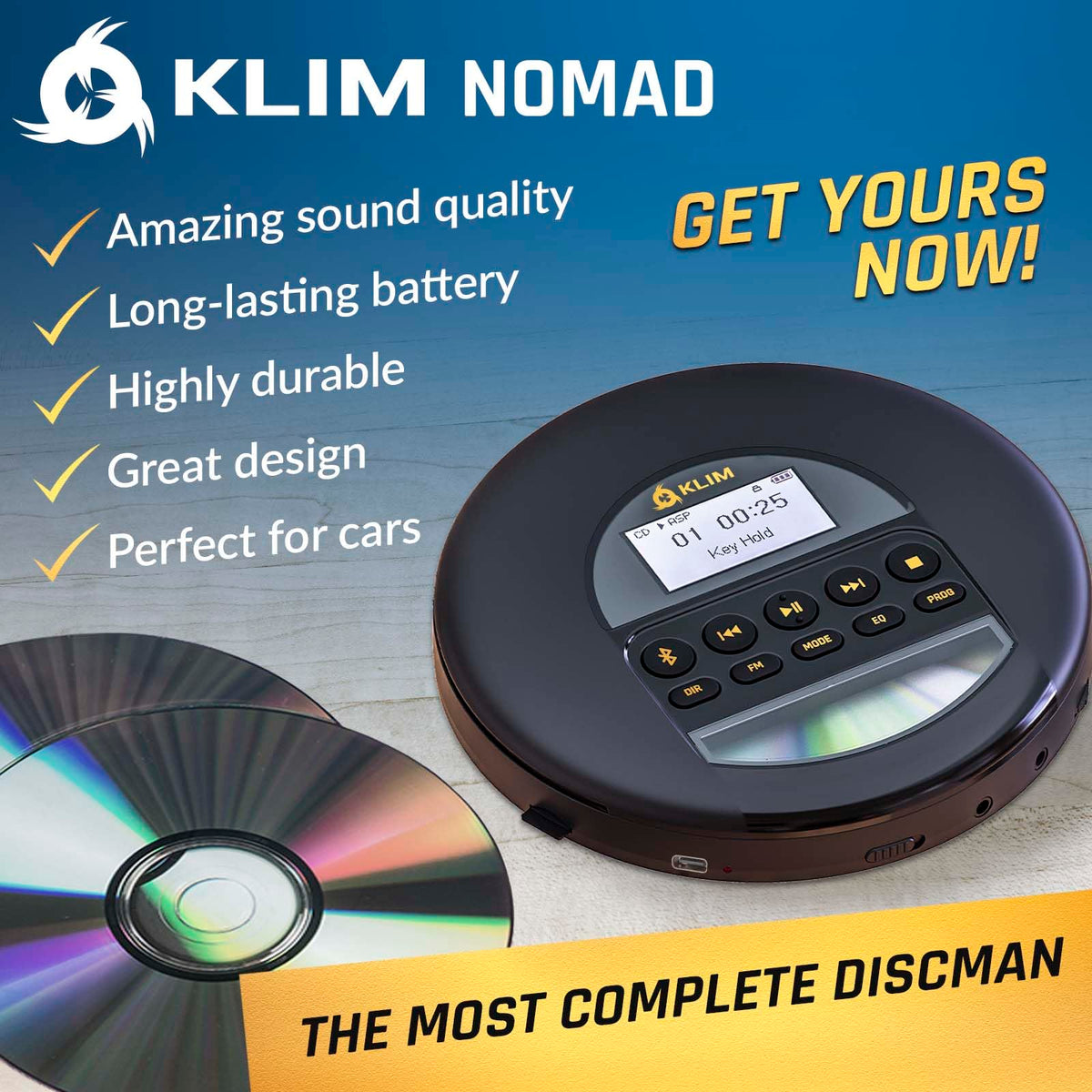 Portable CD Player with Headphones D46431