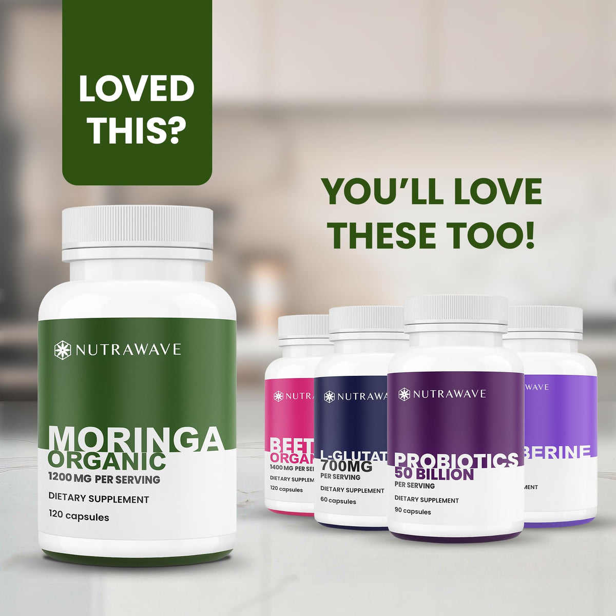 Organic Moringa Capsules 1200mg 120 Capsules Z6901